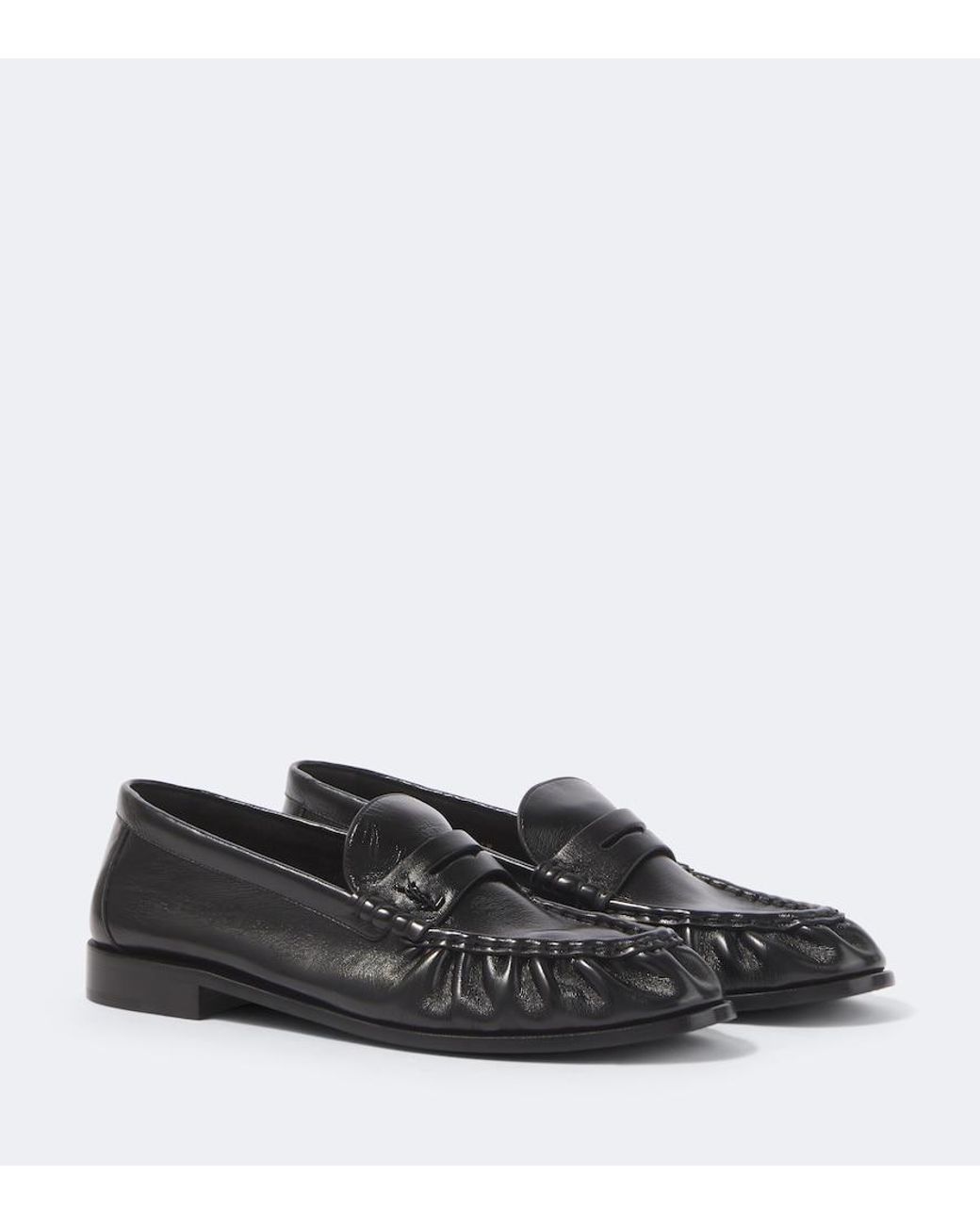 Saint Laurent Black Le Loafer Supple Leather Penny Loafers for men