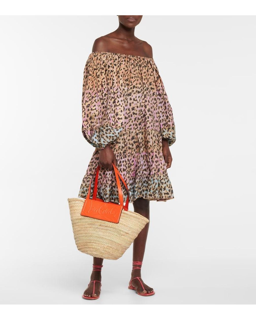 Christian Louboutin Natural Loubishore Woven Tote