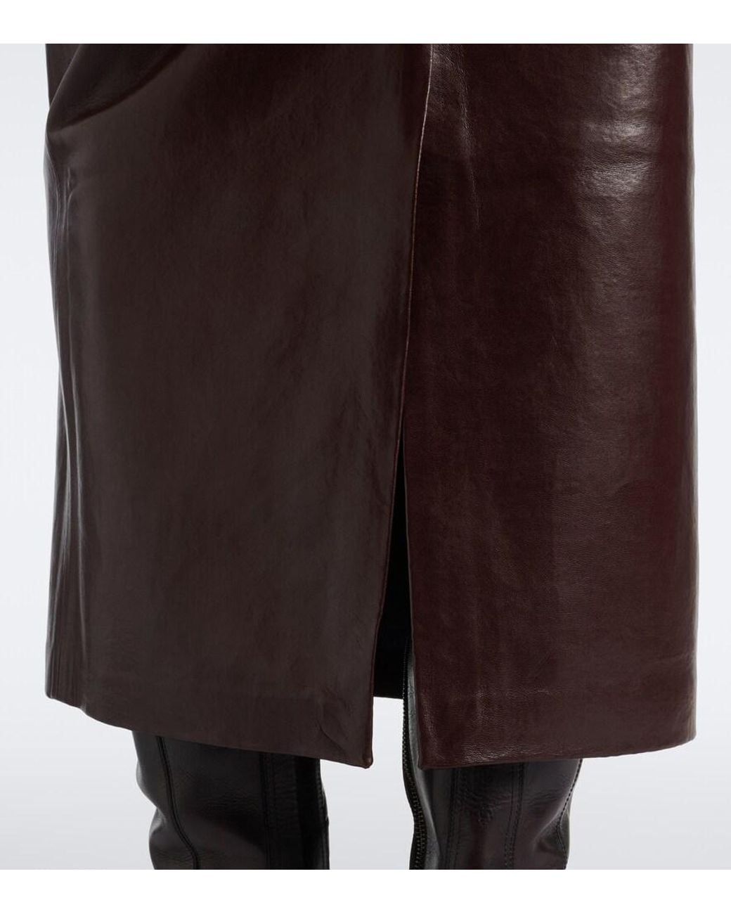 Agolde Brown Hikson Pencil Skirt