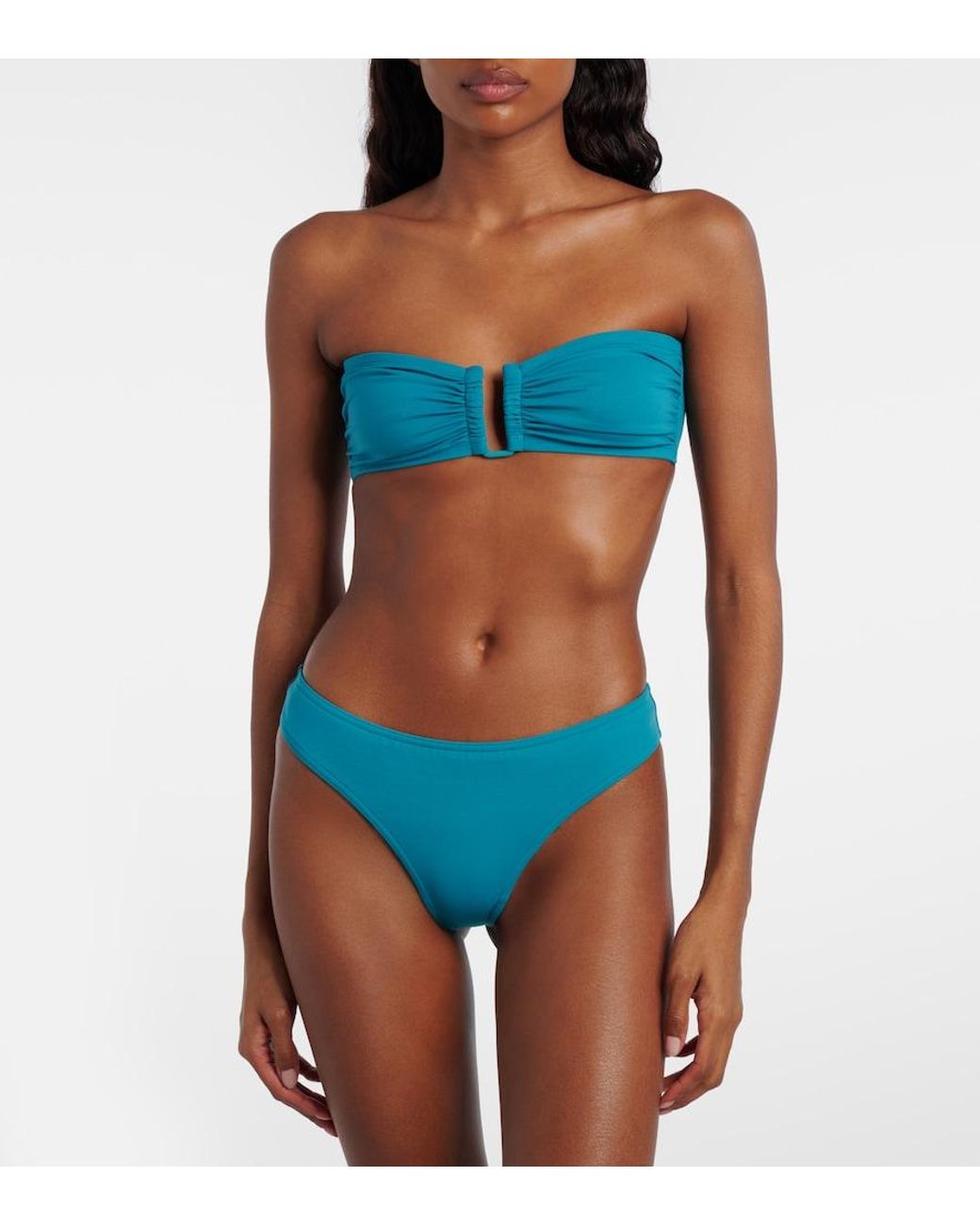Eres Blue Show Strapless Bikini Top