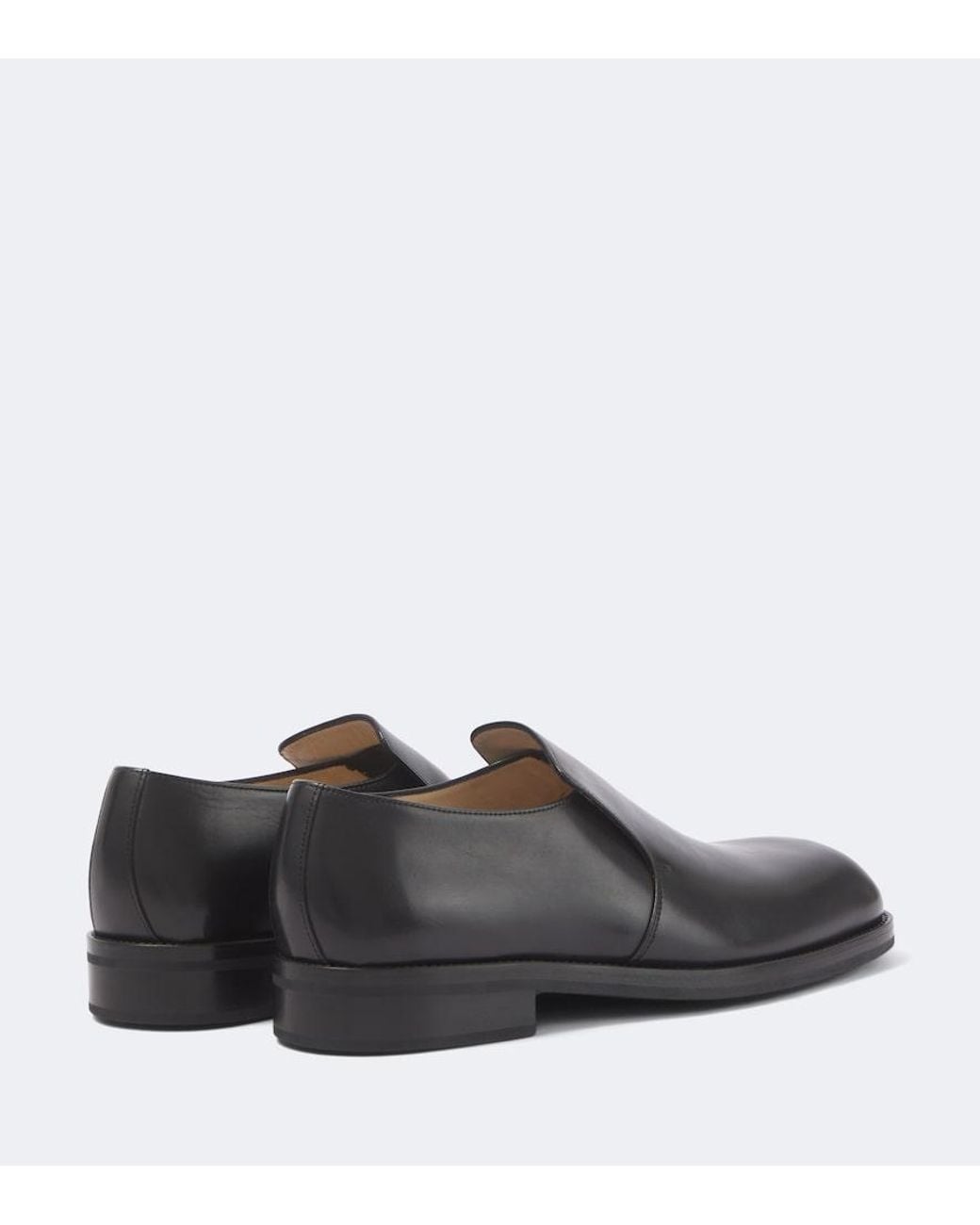 Lemaire Gray Leather Slip-On Shoes for men