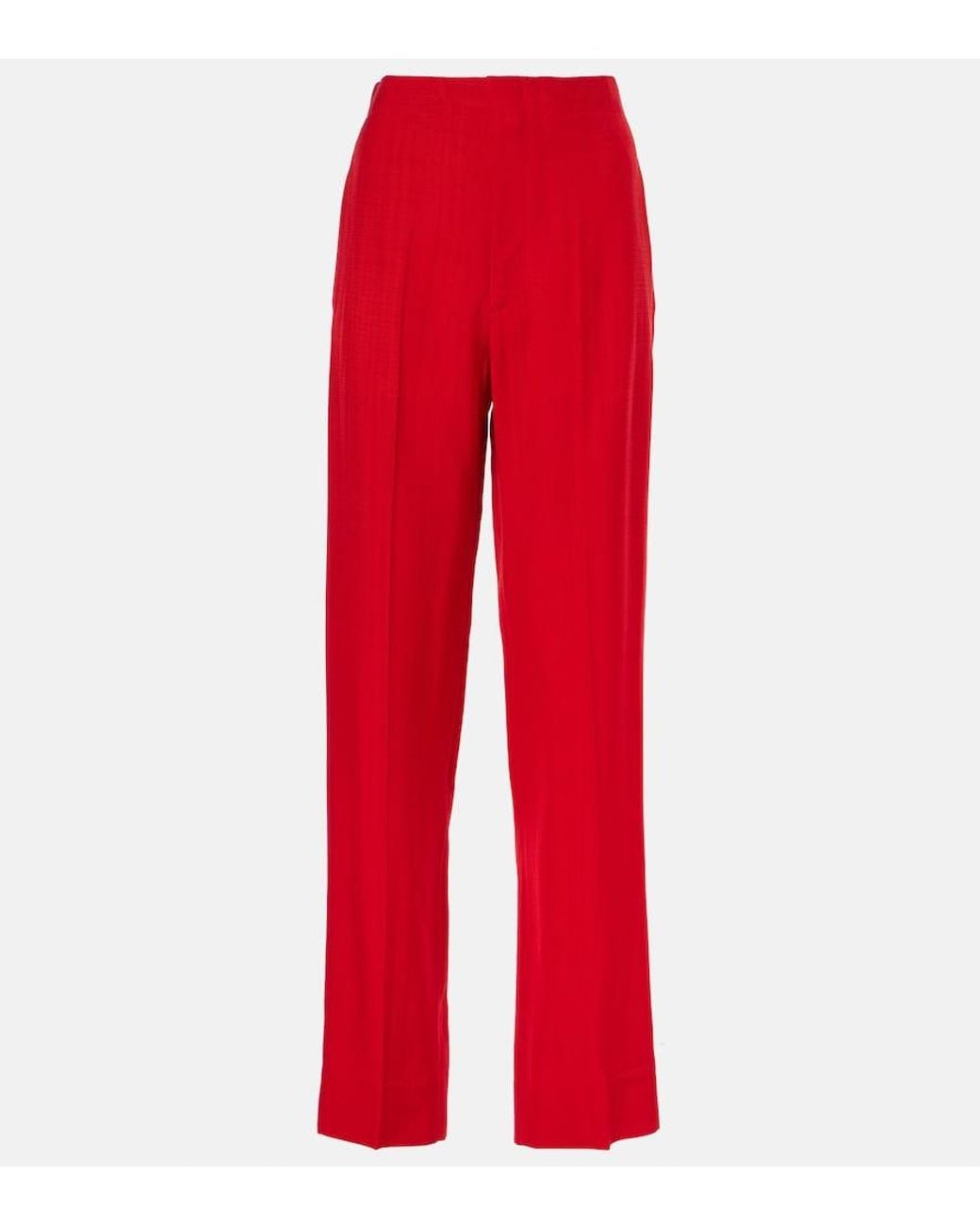 Victoria Beckham Mid-Rise Tapered Pants