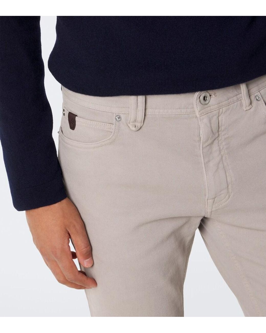 Brioni Gray Meribel Slim Jeans for men