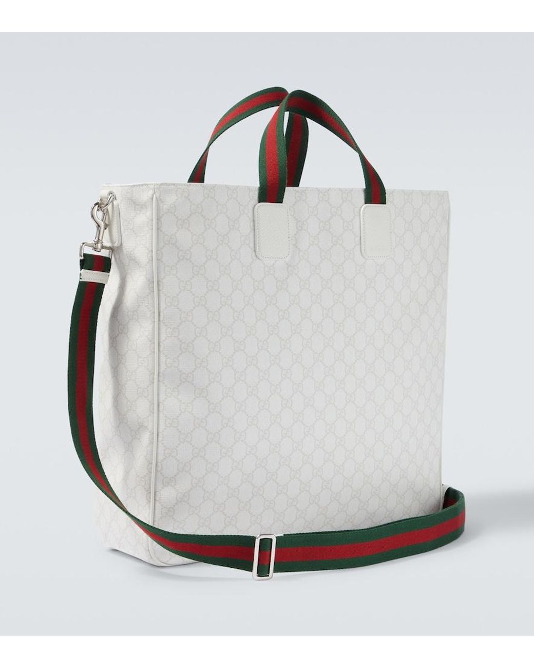 Gucci White Gg Canvas Large Tote Bag for men
