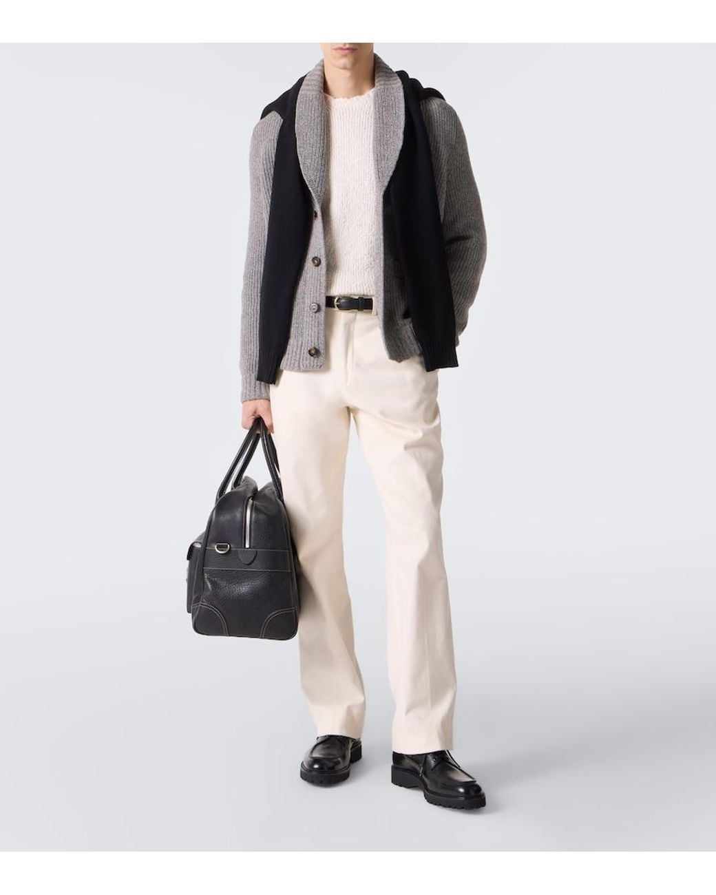 John Lobb Segelschuhe Tide Aus Leder in Black für Herren
