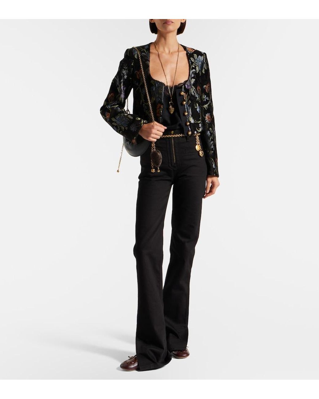 Chloé Black High-Rise Slim Jeans