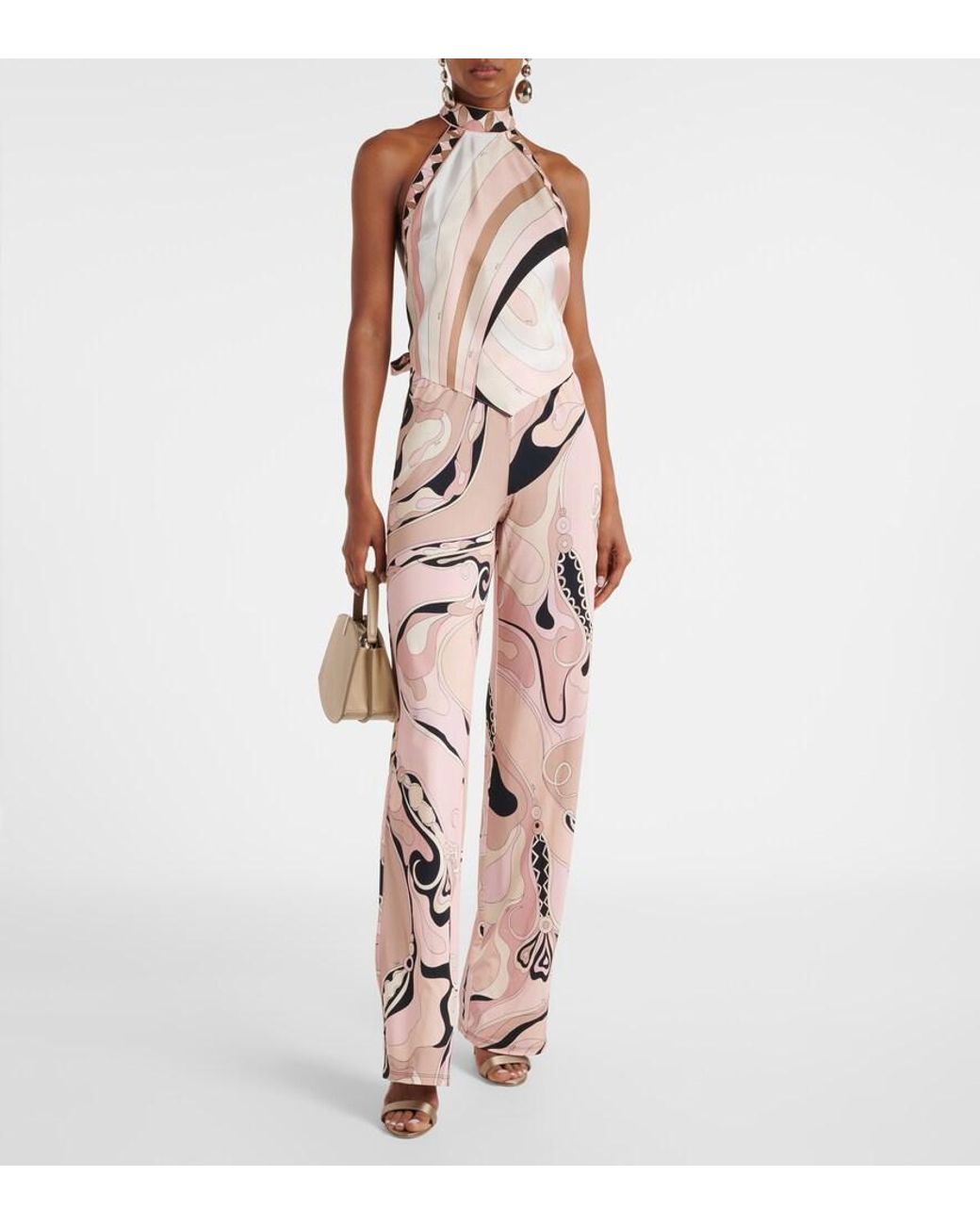 Manolo Blahnik Natural Chaos Satin Sandals