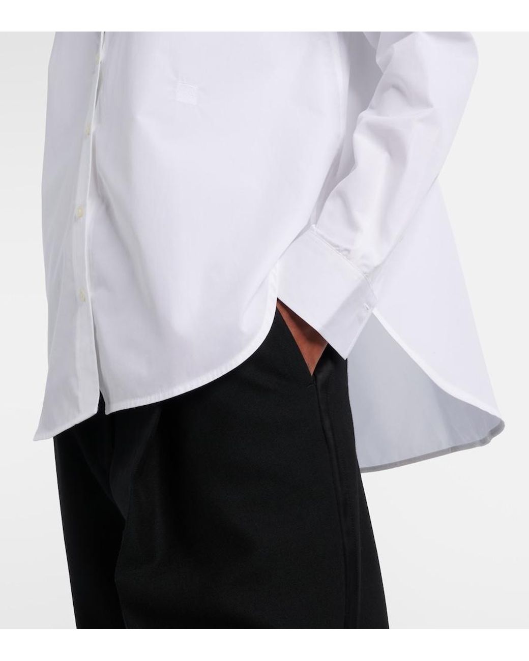 Totême White Cotton Poplin Shirt