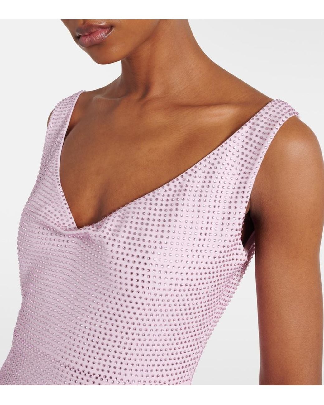 Roland Mouret Purple Embellished Gown