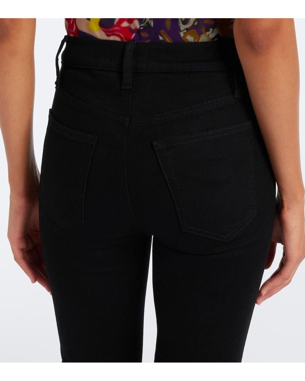 FRAME Black Reboot Flared Jeans