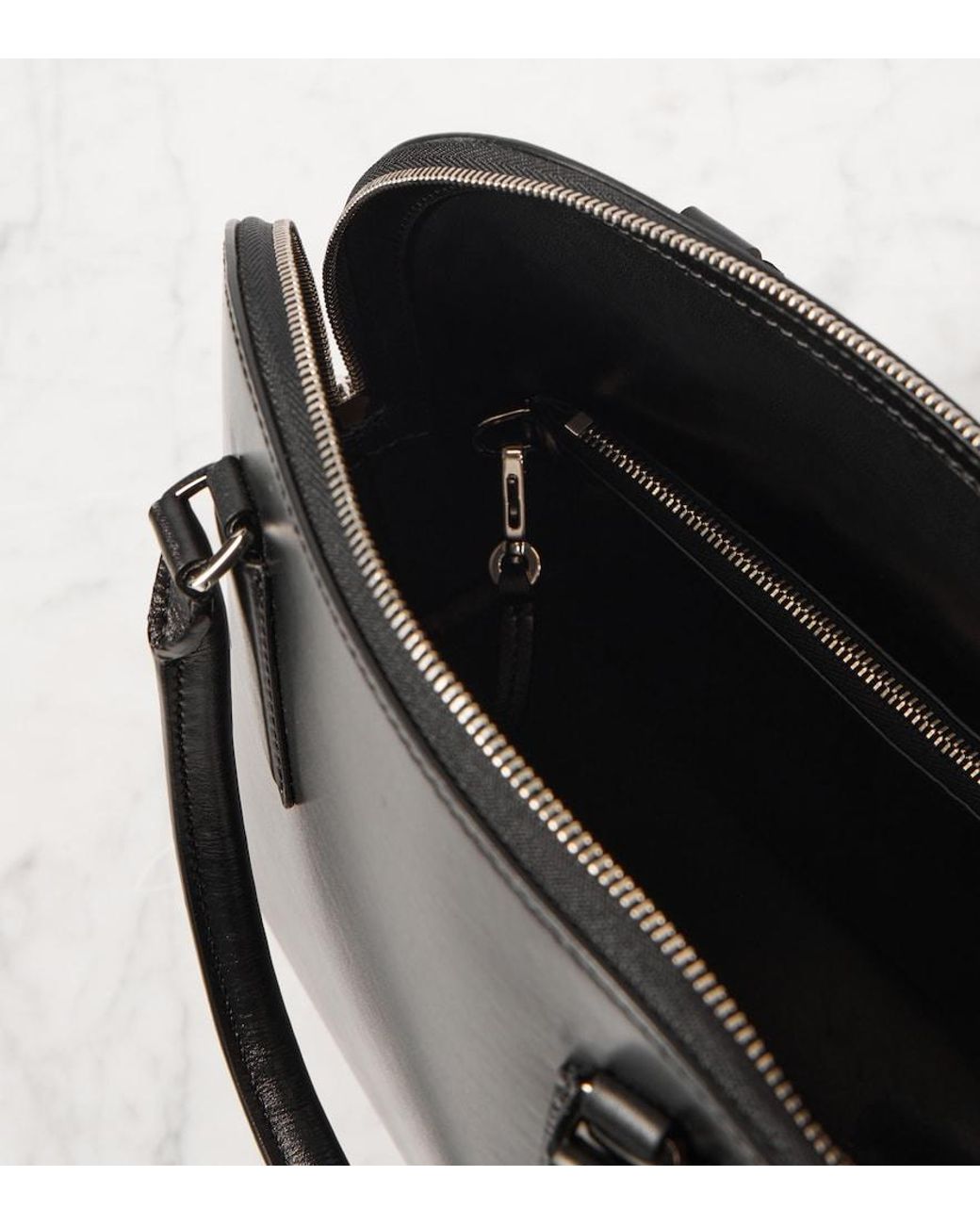 The Row Black Nina Leather Tote