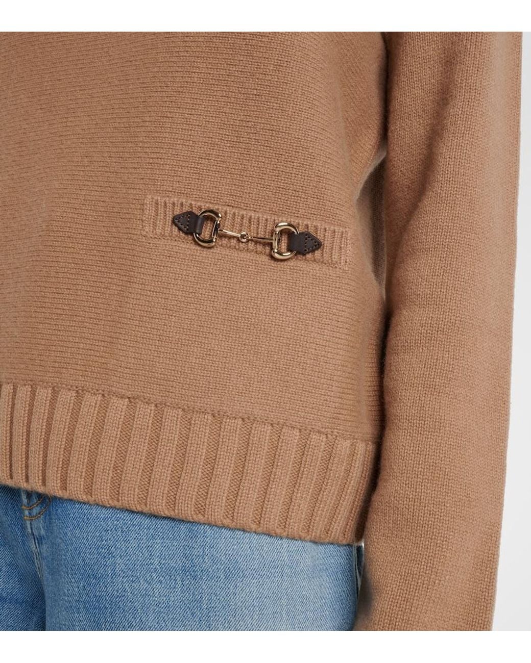 Gucci Brown Horsebit Sweater