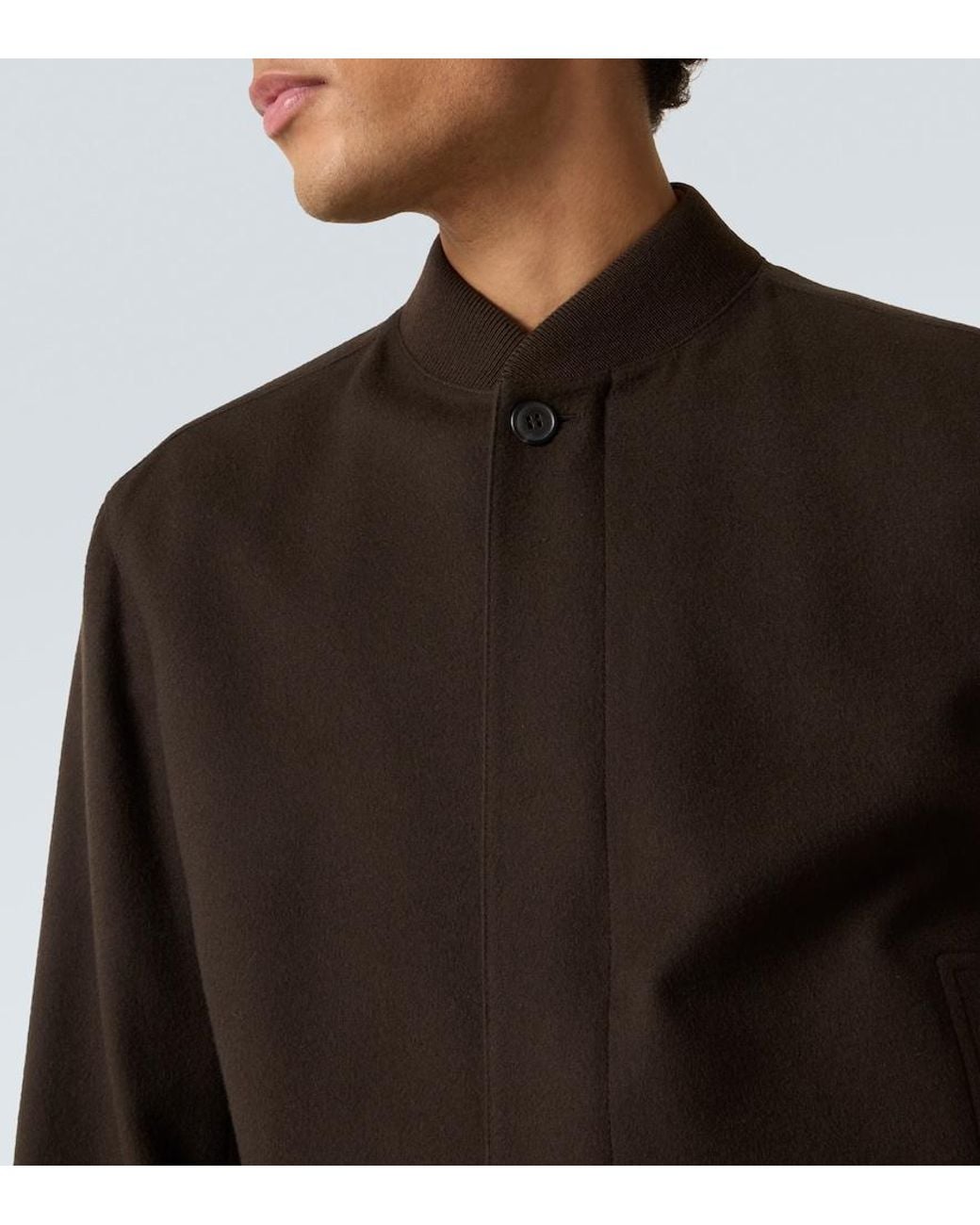 Zegna Brown Elements Cashmere Jacket for men