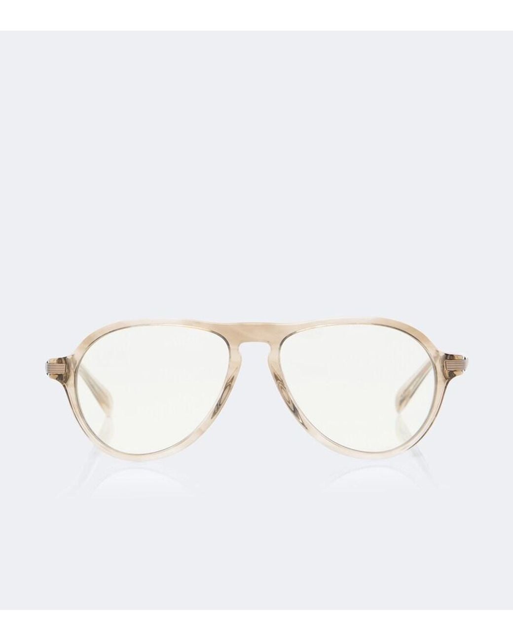 Brunello Cucinelli Metallic Sartorial Sunset Aviator Glasses