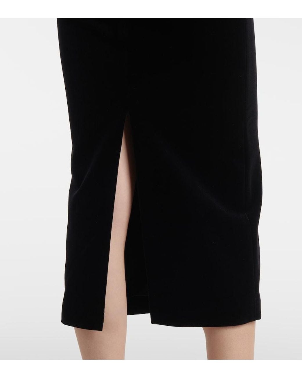 Alex Perry Black Velvet Corset Dress