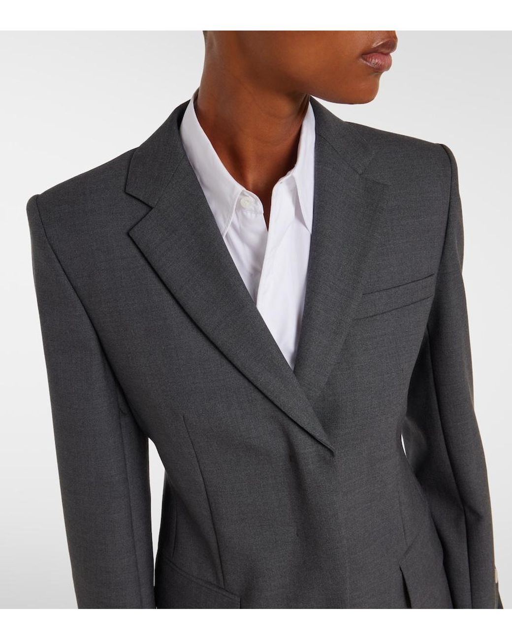 Sportmax Black Ranghi Virgin Wool Blazer