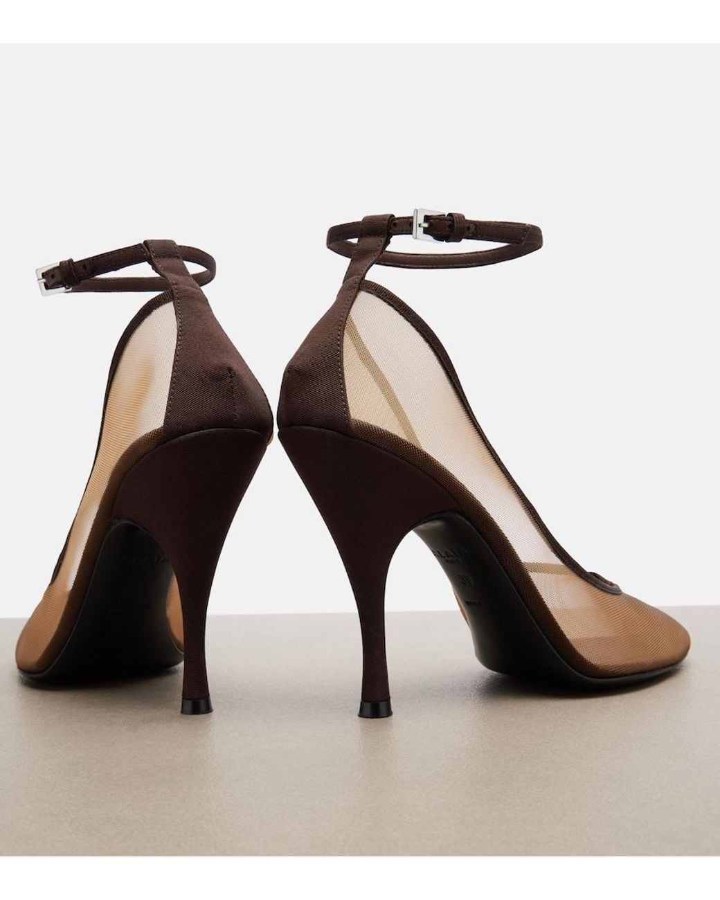 Alaïa Brown Mesh Pumps