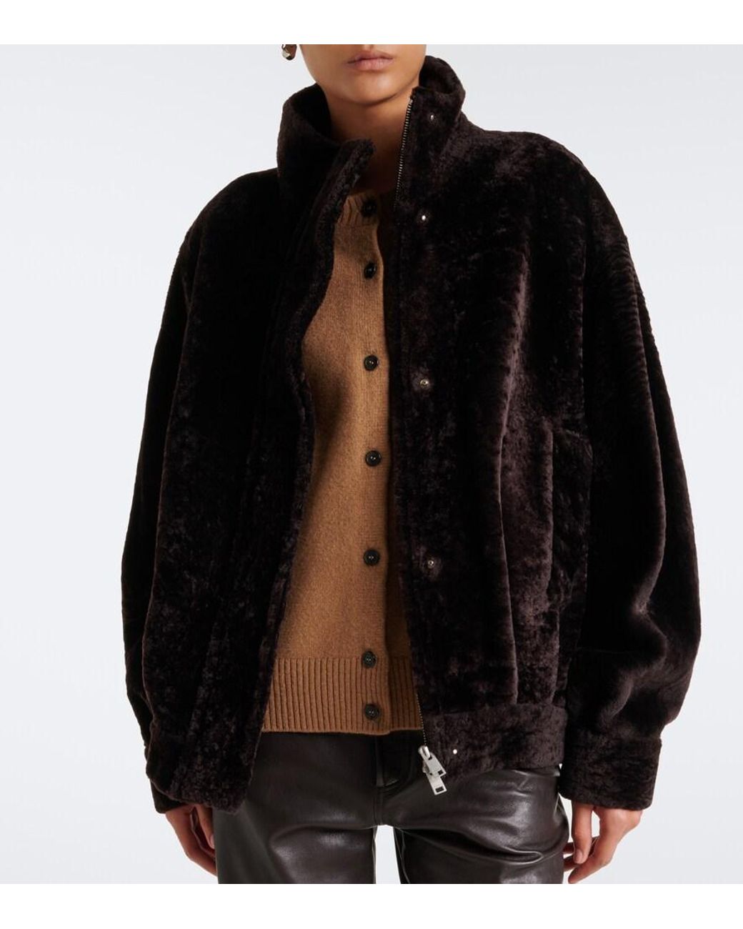Arma Black Paula Shearling Jacket