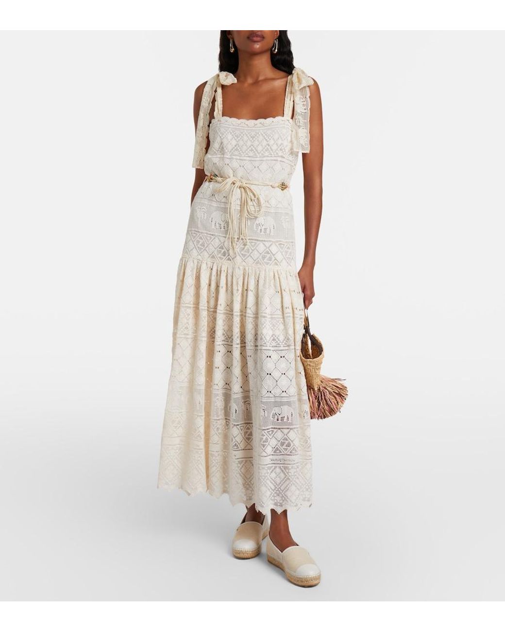Gianvito Rossi Natural Leather-Trimmed Canvas Espadrilles