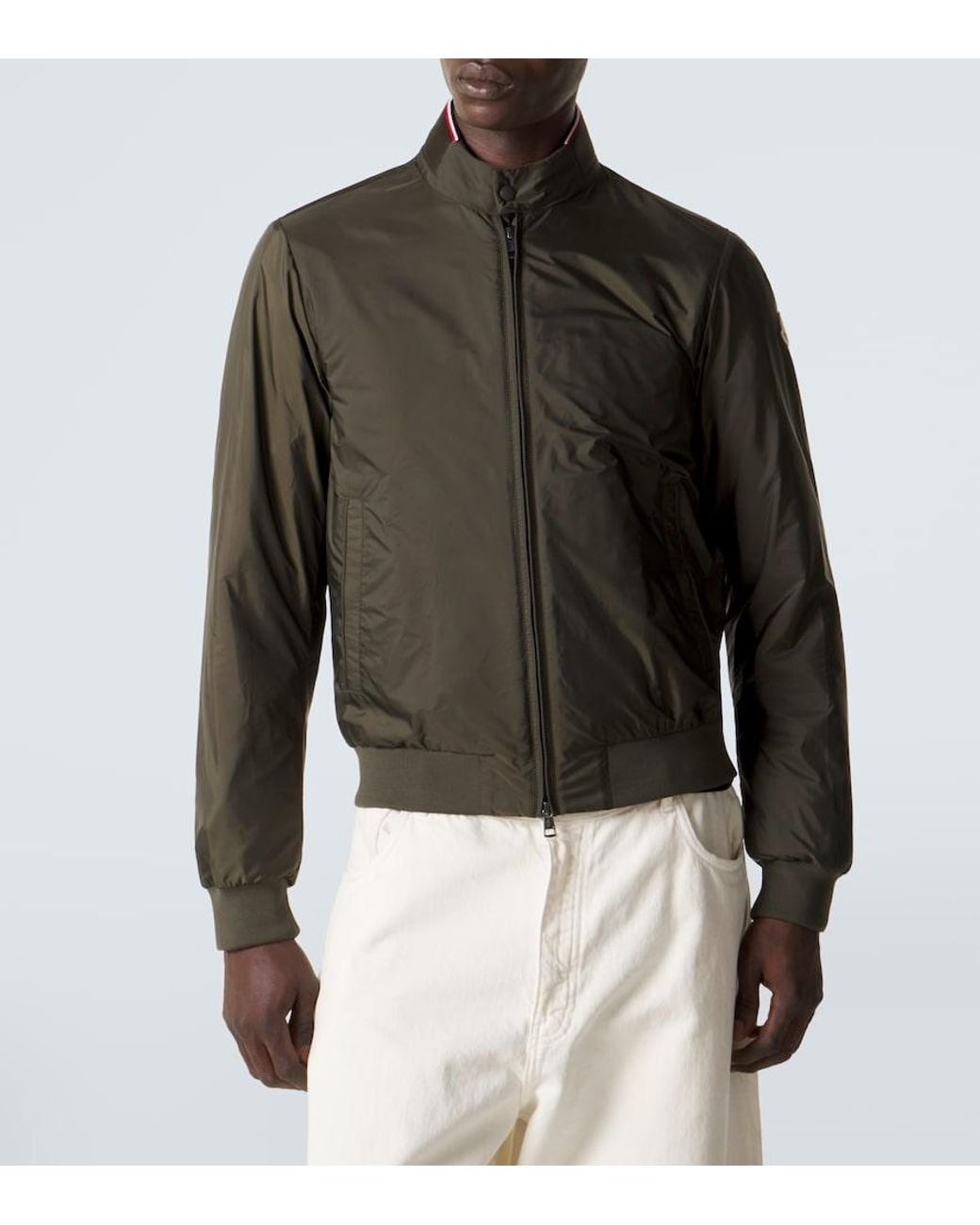 Moncler Green Reppe Bomber Jacket for men