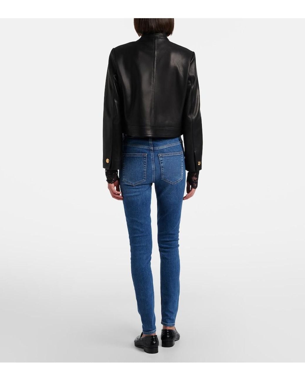 FRAME Blue Le High Skinny Jeans