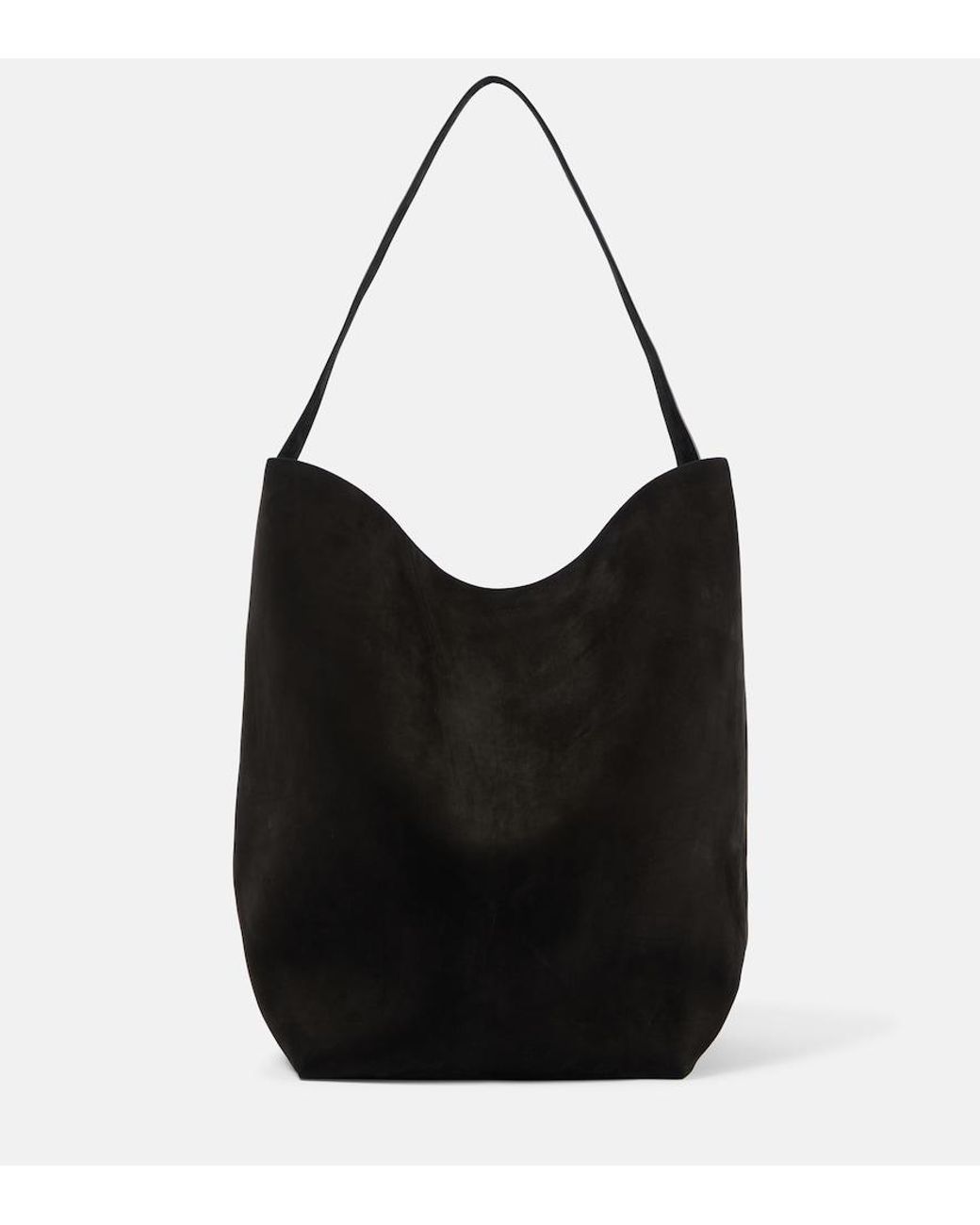 The Row Black Tote Bag N/S Park Large Aus Leder