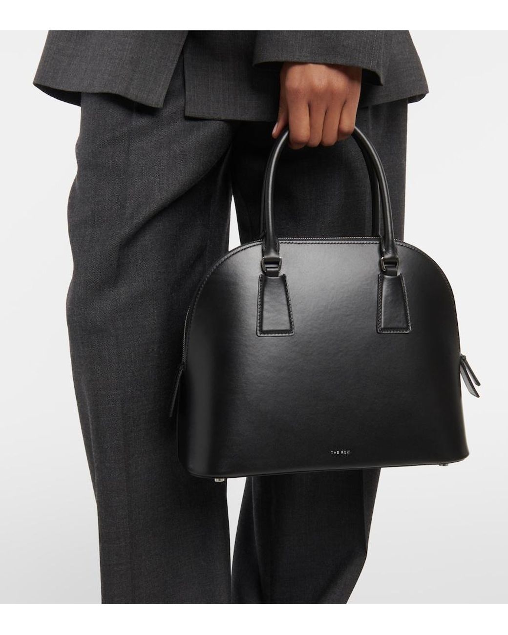 The Row Black Nina Leather Tote