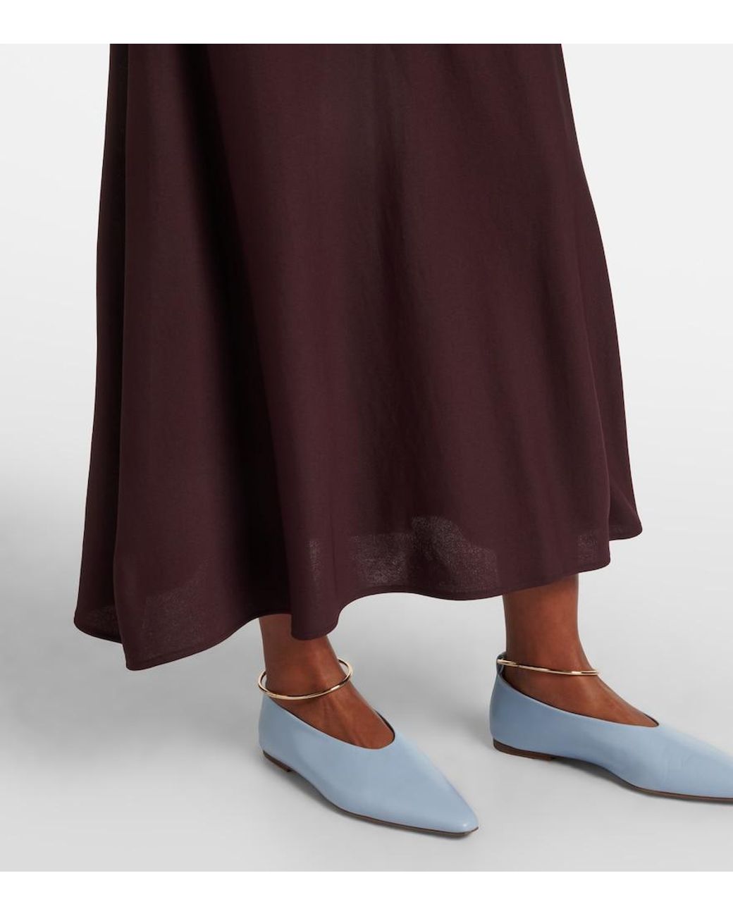 Jil Sander Purple Jersey Maxi Dress