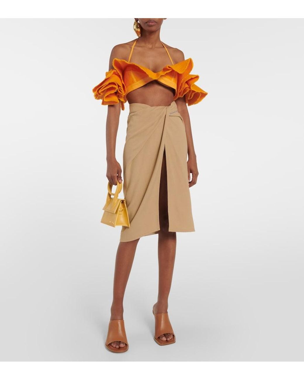 Jacquemus Brown Les Mules Carres Ronds Leather Mules