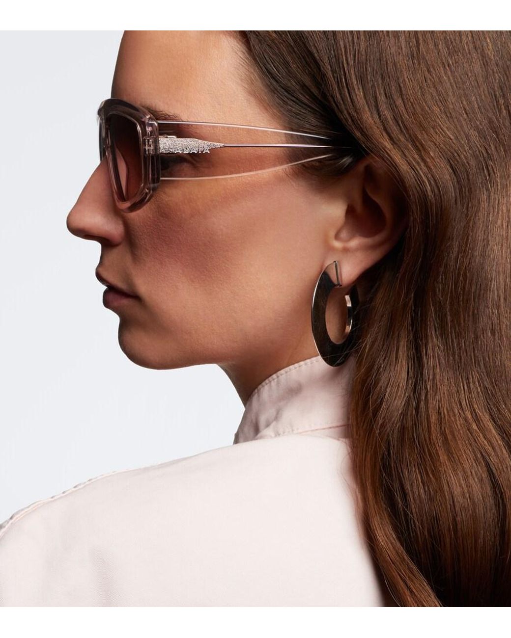 Alaïa Pink Absolu Shield Sunglasses
