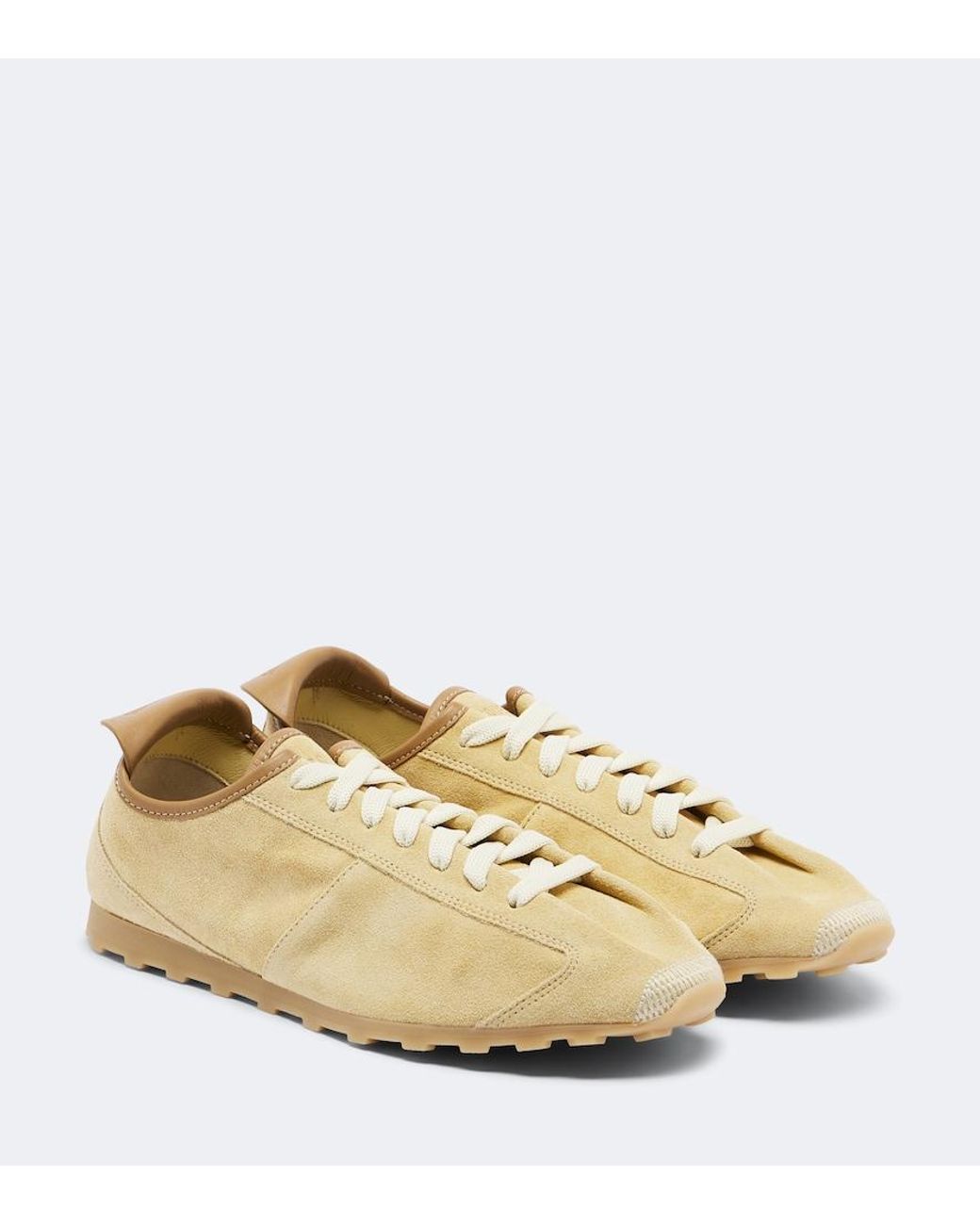 Jacquemus Natural Tennis Suede Sneakers