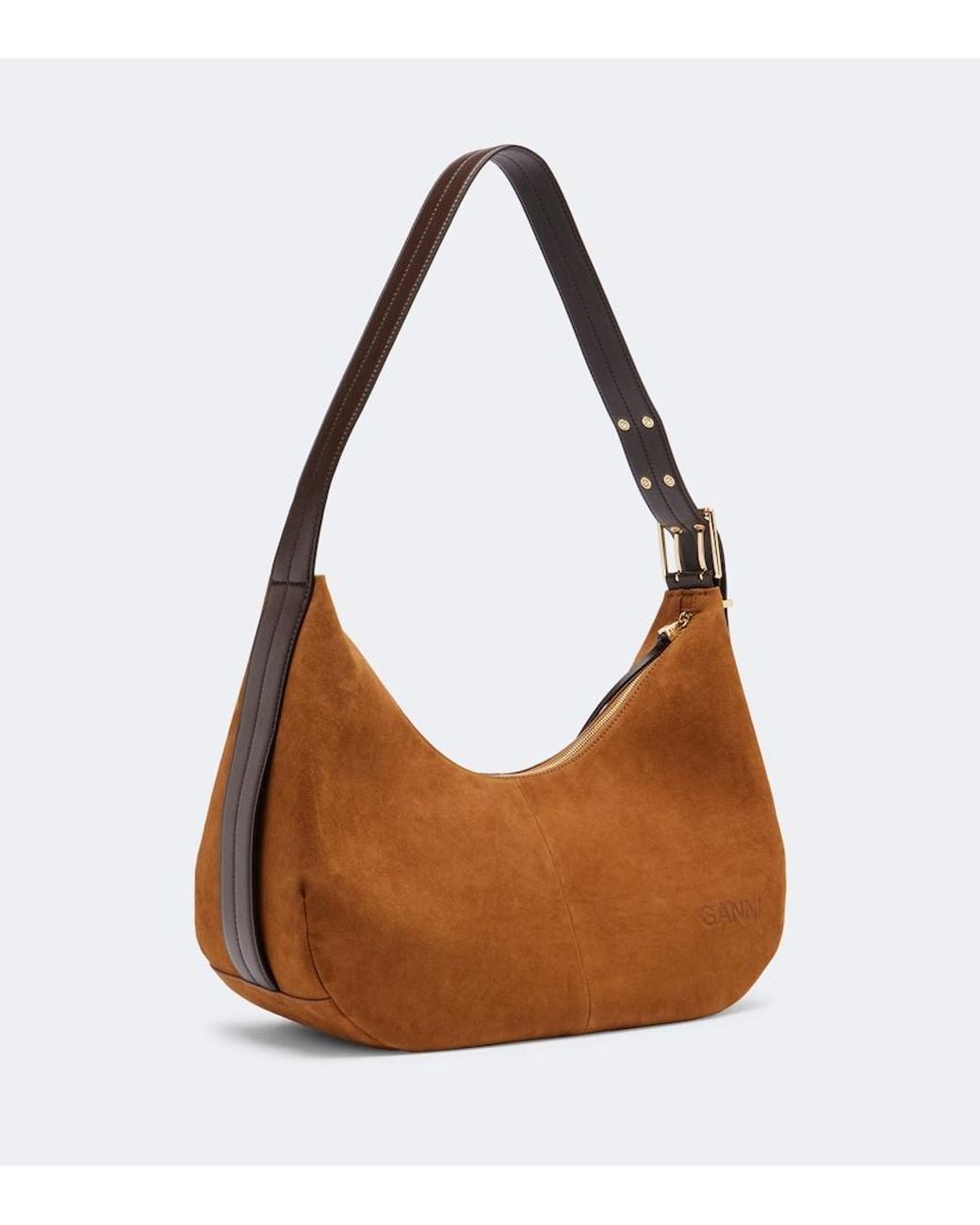 Borsa A Spalla Medium di Ganni in Brown