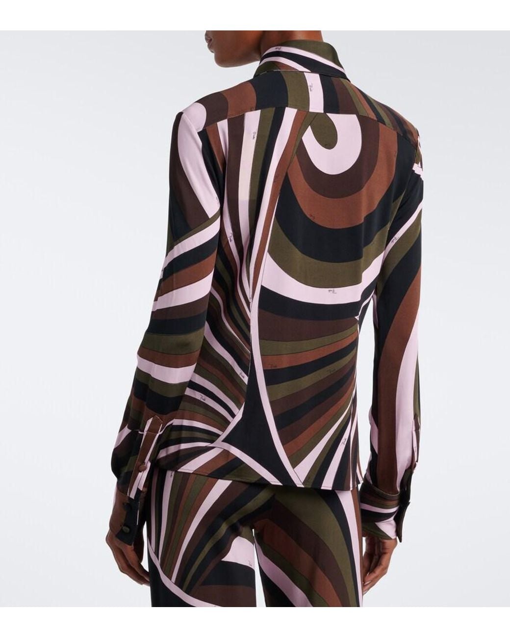 Emilio Pucci Black Iride Jersey Shirt