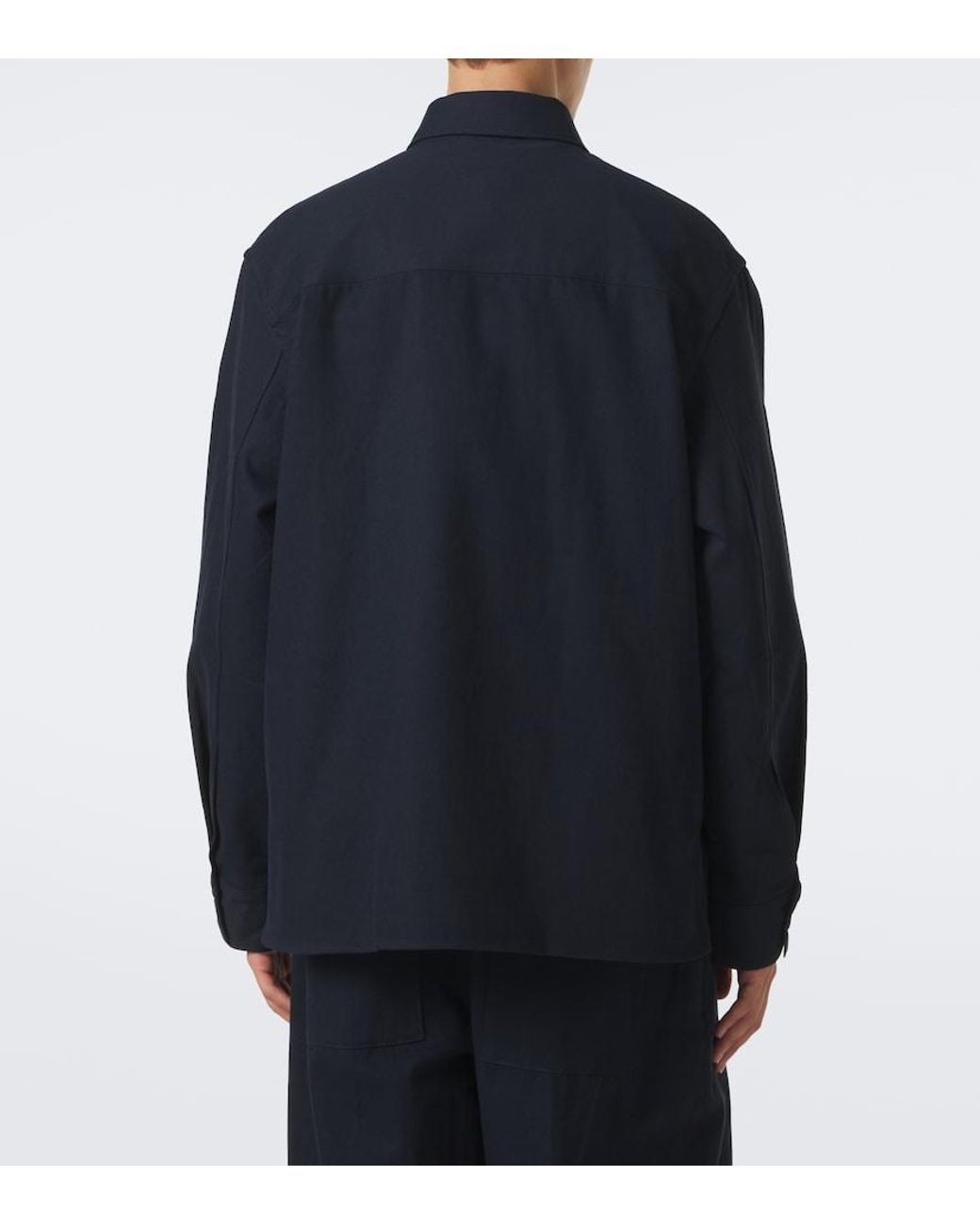 Studio Nicholson Blue Cotton Overshirt for men