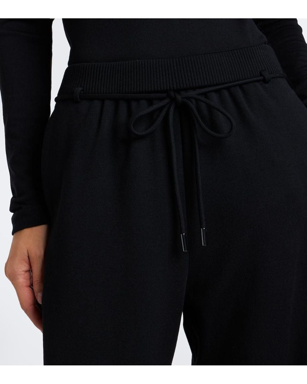 Max Mara Blue Virgin Wool Straight Pants