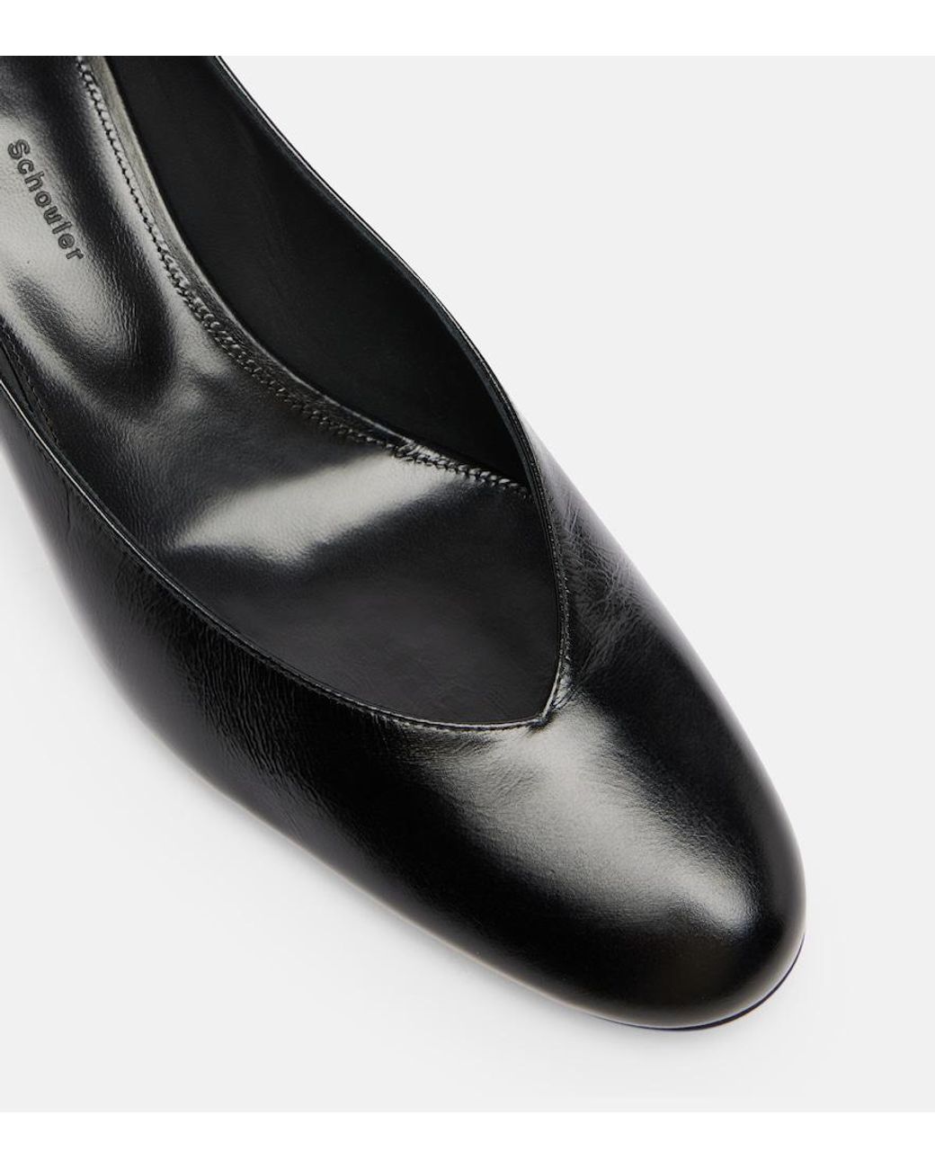 Proenza Schouler Black Uma 60 Leather Pumps