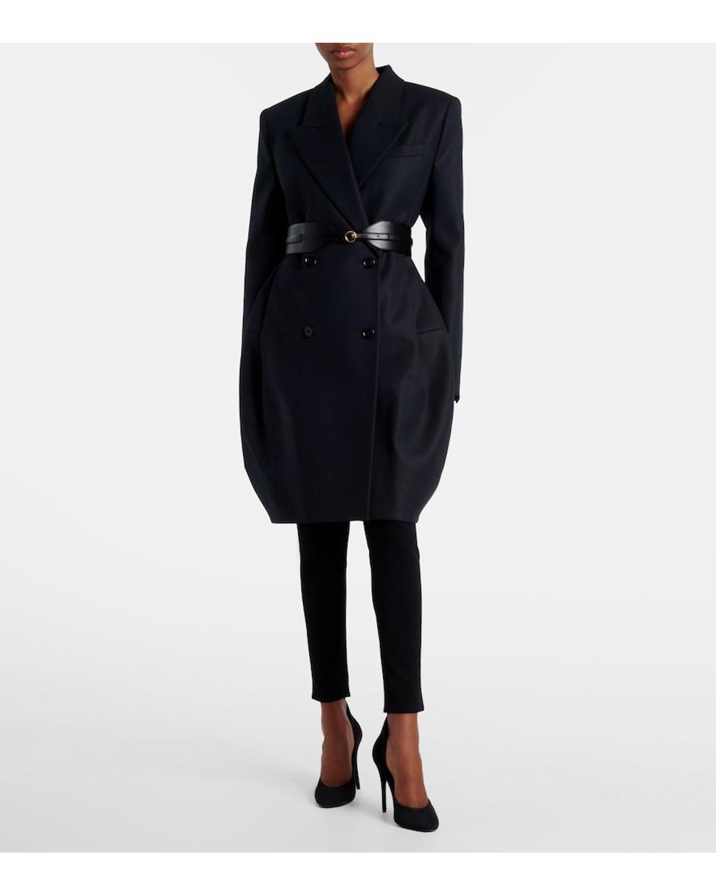 Alaïa Blue High-Rise Leggings