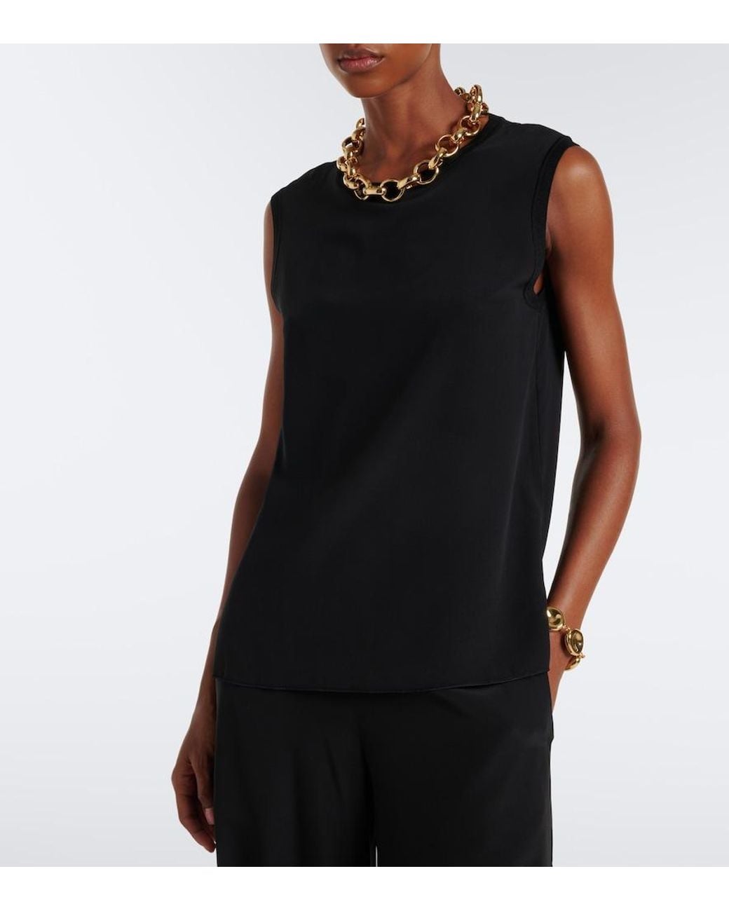 Joseph Black Bley Silk Crepe Top