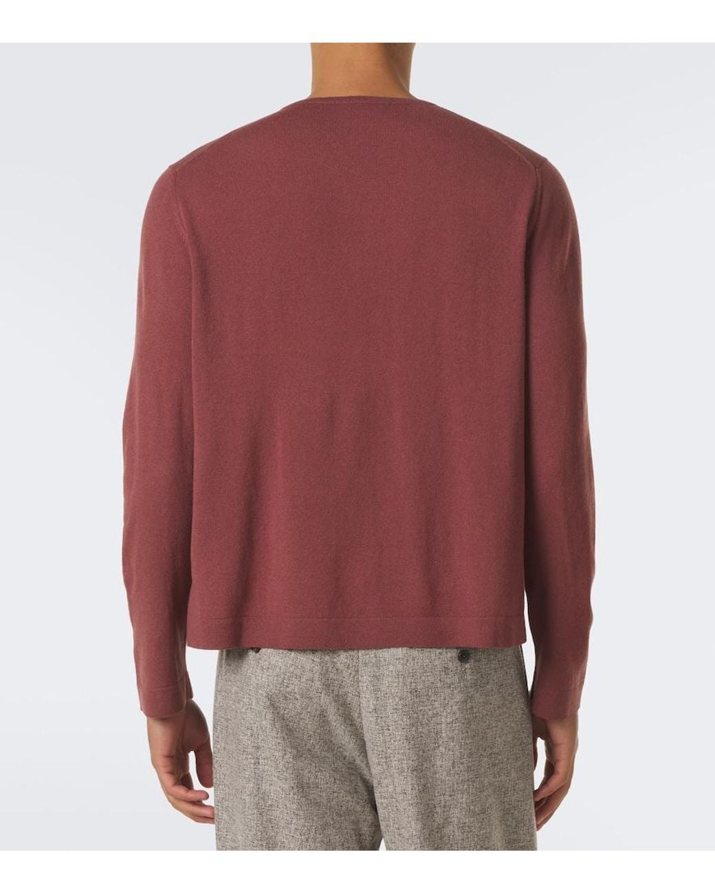 STÒFFA Red Cashmere T-Shirt for men