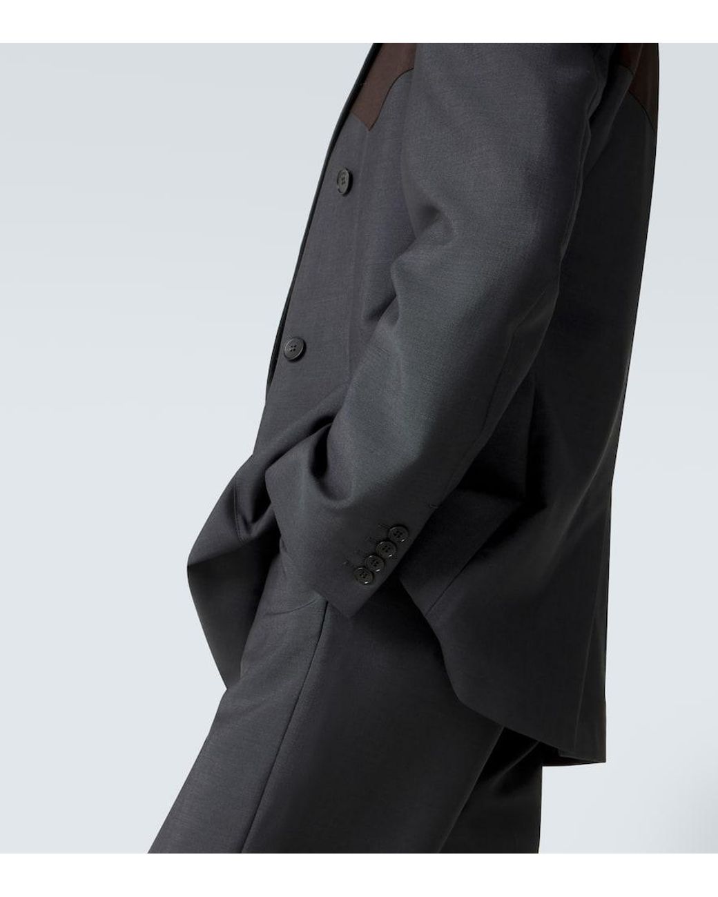 Versace Blue Medusa Wool And Mohair Blazer for men