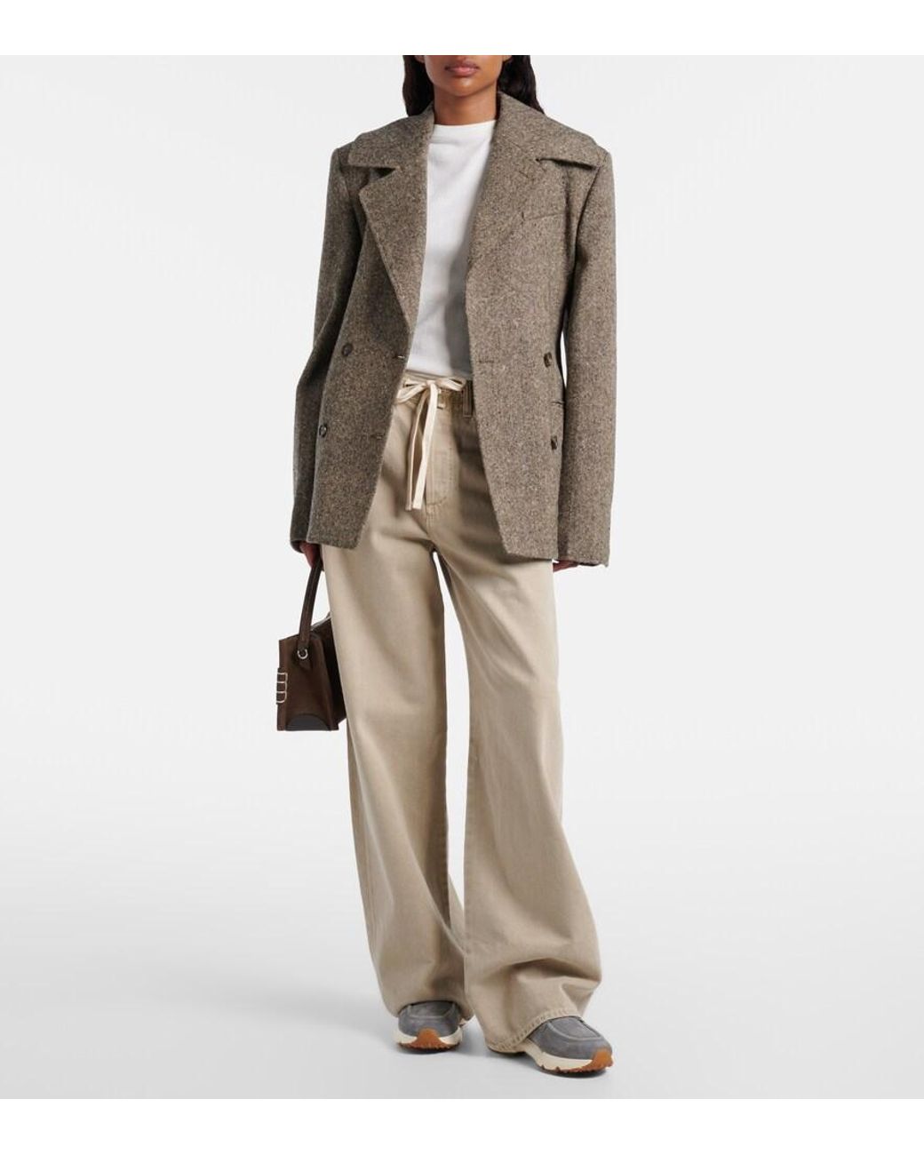 Tod's Gray Suede Penny Loafers