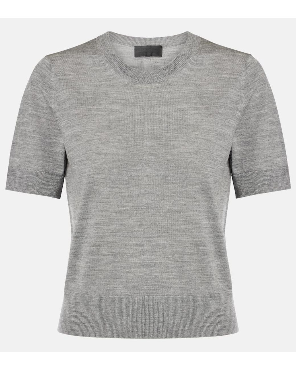 Nili Lotan Gray Leilani Wool Sweater