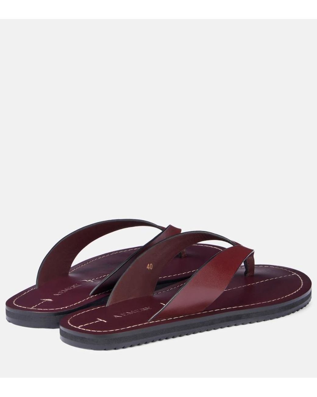 A.Emery Brown Flora Leather Sandals