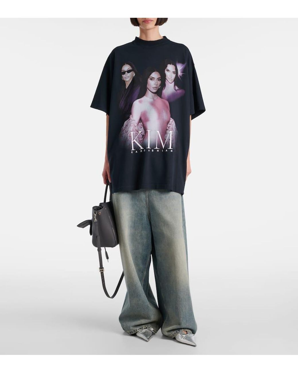 Balenciaga Kim K Shrunk T-Shirt | Lyst