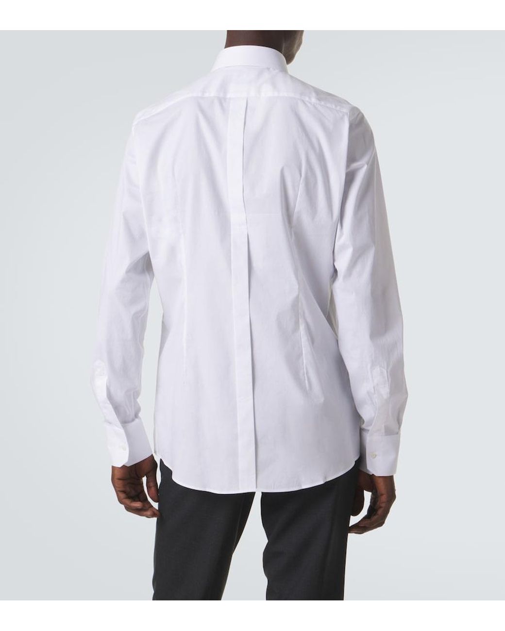 Dolce & Gabbana White Cotton-Blend Shirt for men