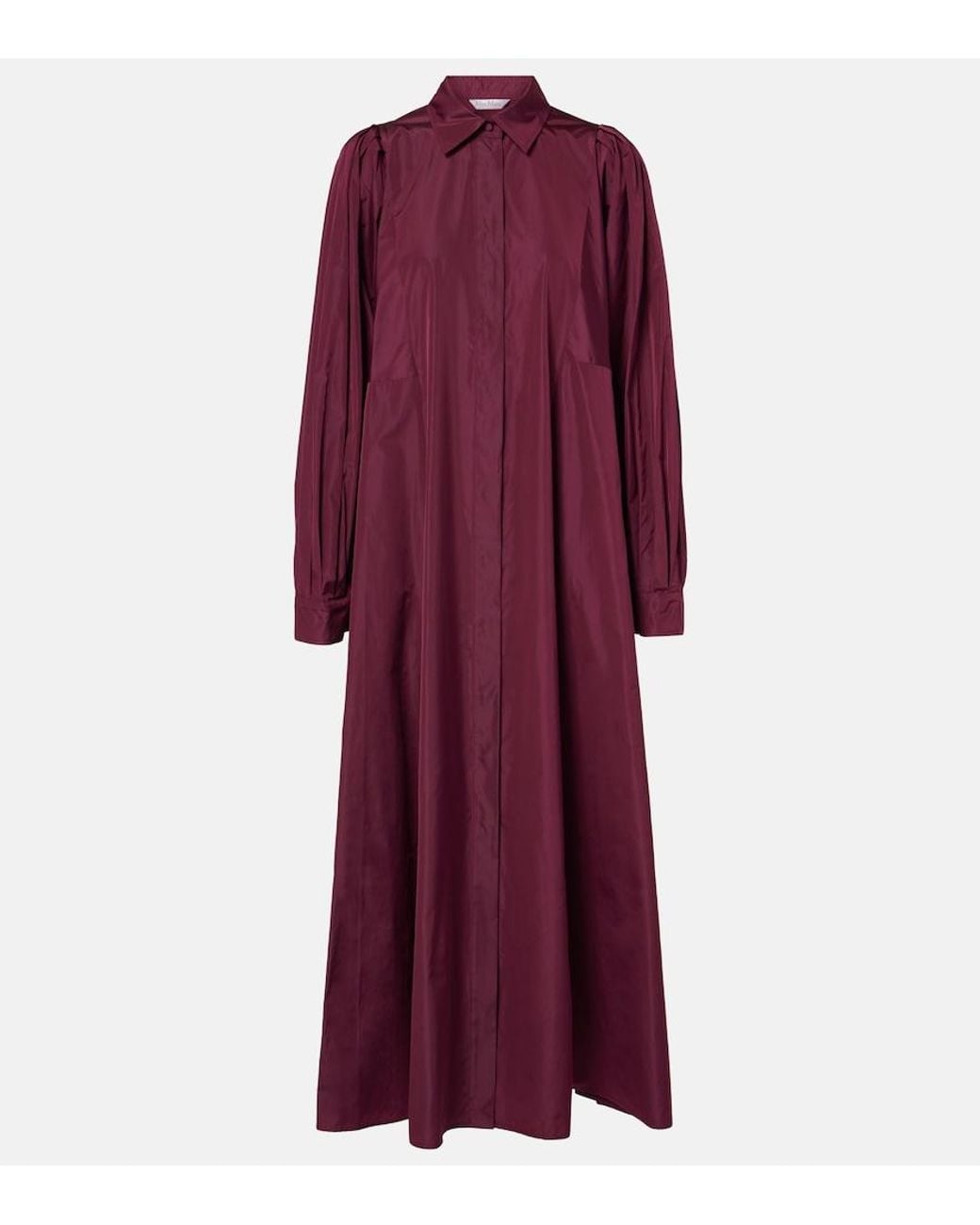 Max Mara Purple Pucci Pleated Taffetta Maxi Dress