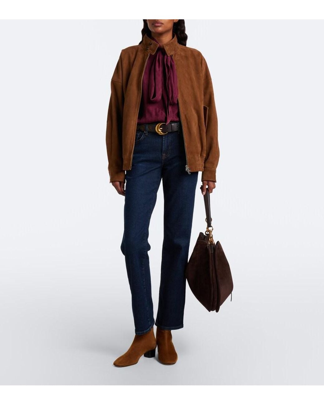 7 For All Mankind Blue Calie Straight Jeans