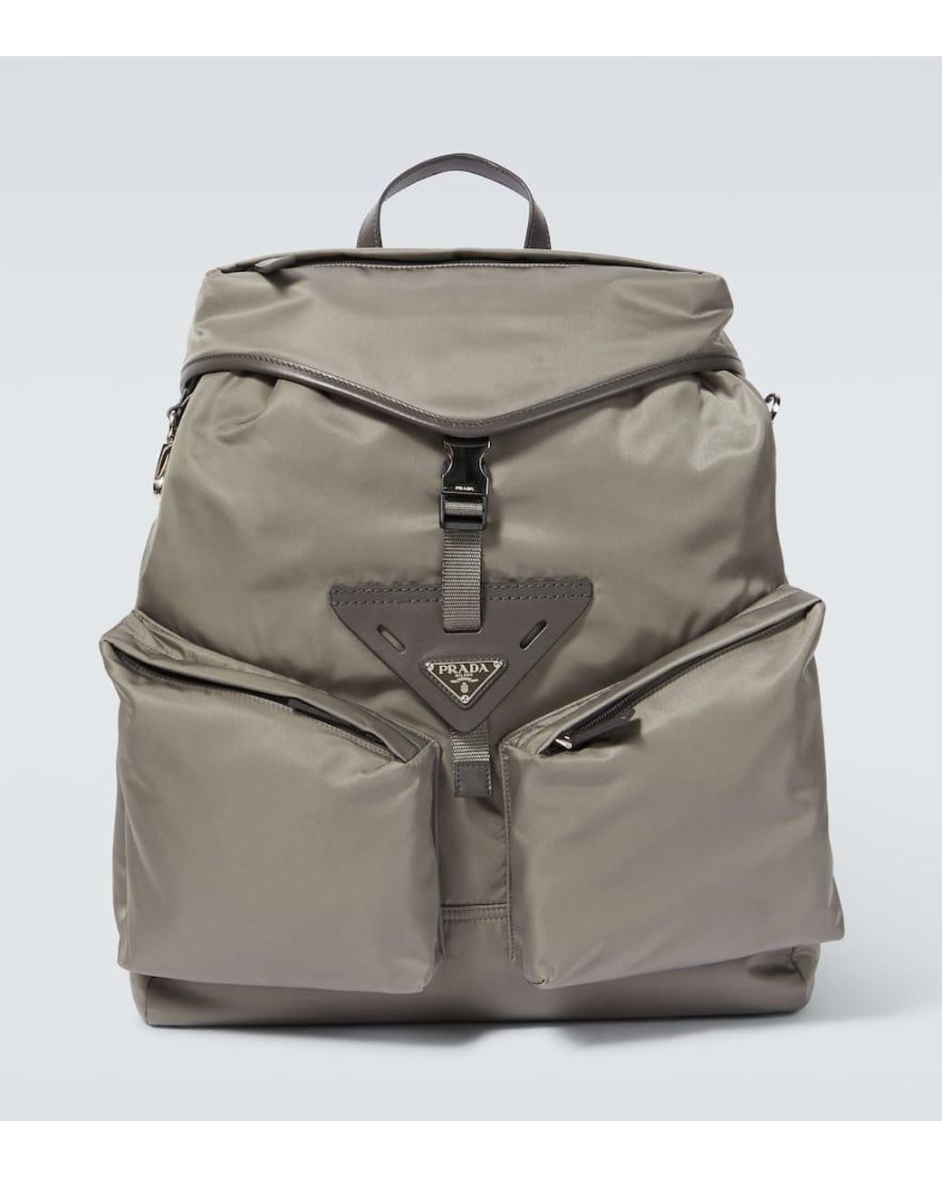 Prada Re-Nylon Backpack in Gray for Men | Lyst display picture 2