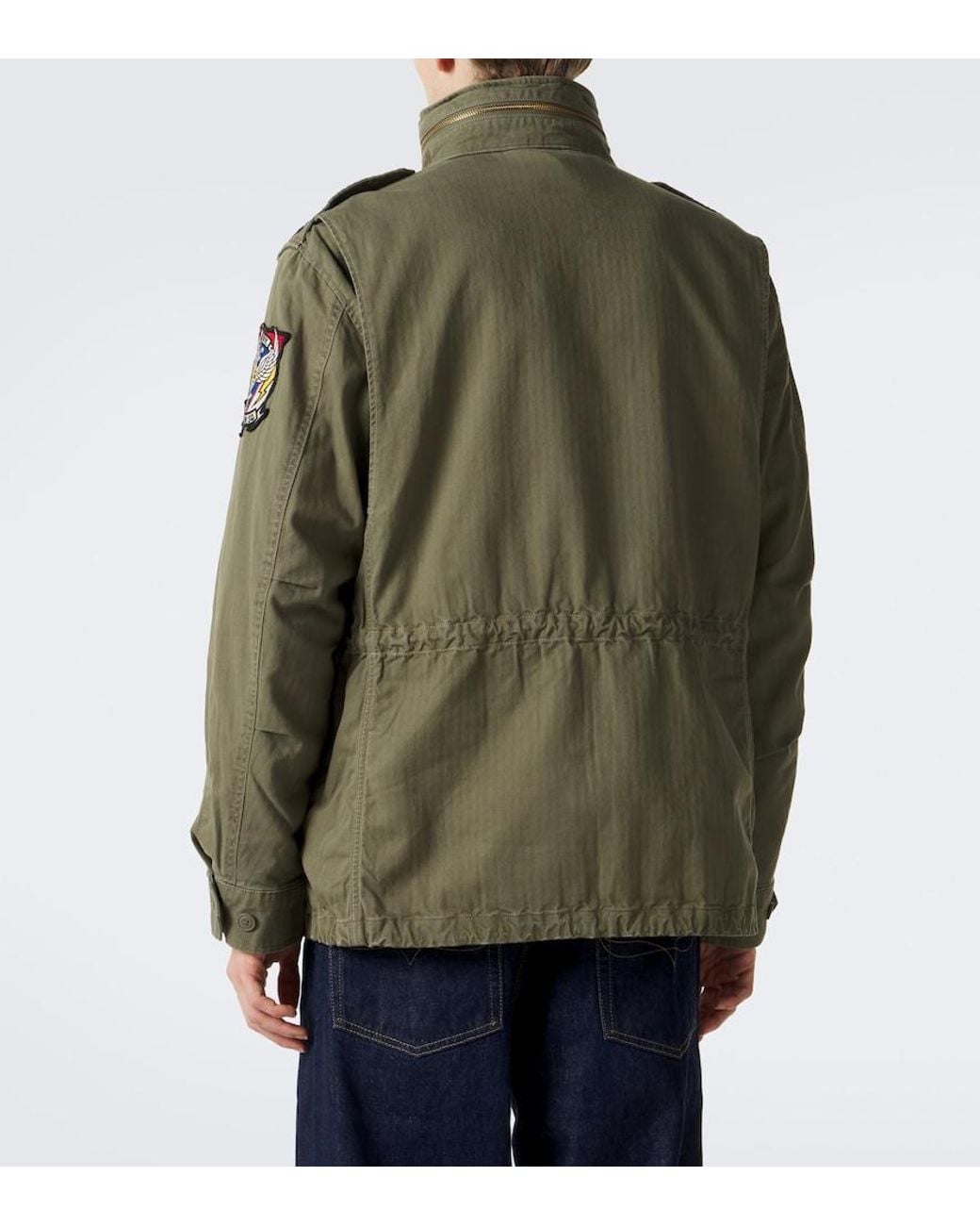Polo Ralph Lauren Green Iconic Patch-Applique Cotton Field Jacket for men