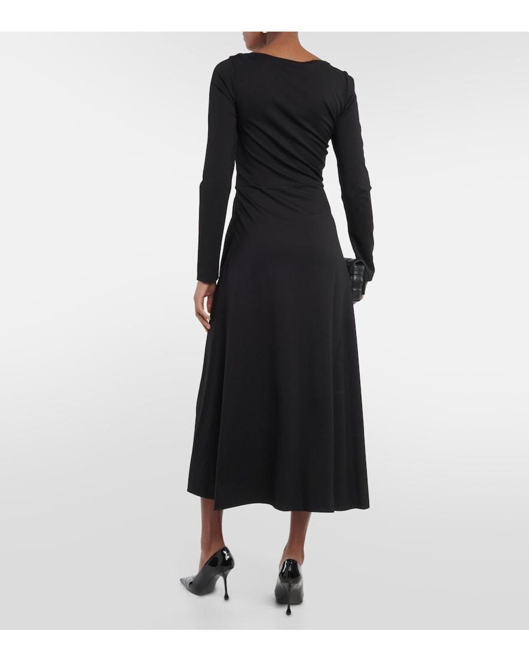 Dorothee Schumacher Black Emotional Essence Jersey Midi Dress